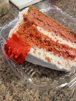 Strawberry cake   at Vegans Are Us in Vineland