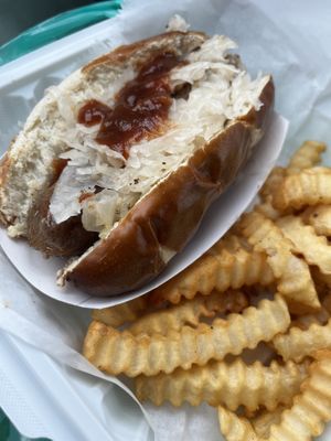 Bratwurst Banger   at Vegans Are Us in Vineland