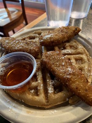 Chikn & Waffles at Vegans Are Us in Vineland