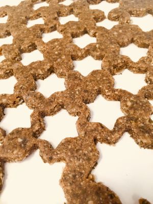 Began & gluten free cinnamon stars  at Noah's Ark Bread & Jam in La Gomera