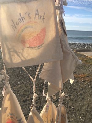 Bread bags  at Noah's Ark Bread & Jam in La Gomera