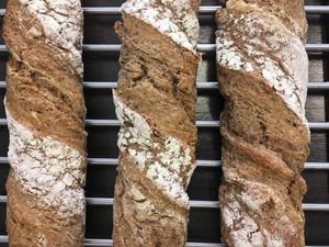 Rye baguettes  at Noah's Ark Bread & Jam in La Gomera