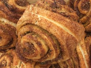 Vegan cinnamon&pumpkin seed rolls  at Noah's Ark Bread & Jam in La Gomera