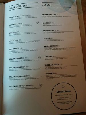 Main courses at Graffi Grill in Tromsoe