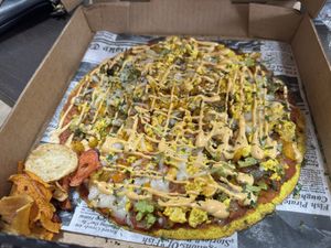 Pizza with Casava crustt  at Life Garden in Aguada