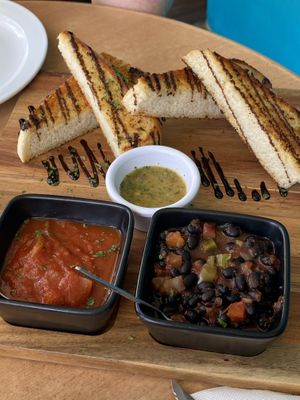 Trio dish, no cheese. at Mika in Airlie Beach