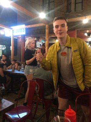 Outside seating at Dirty Dogs in Montreal