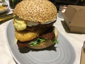 The goods burger at GG Bistro in Christchurch