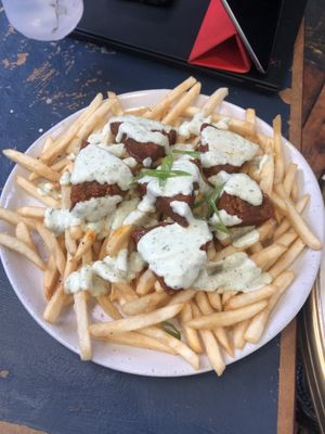 Loaded fries  at GG Bistro in Christchurch