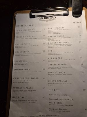  at GG Bistro in Christchurch