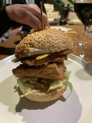 KFT Burger.. soooo good at GG Bistro in Christchurch