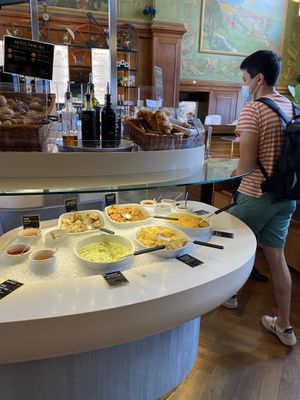 Food selection at Tibits in Lausanne