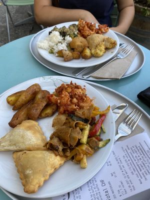 Our plates at Tibits in Lausanne