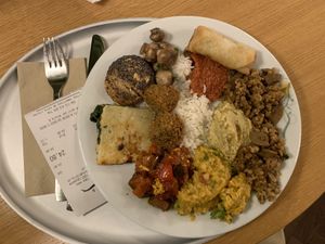 Buffet at Tibits in Lausanne