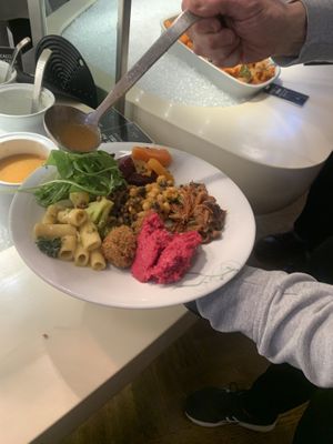 Lunch  at Tibits in Lausanne