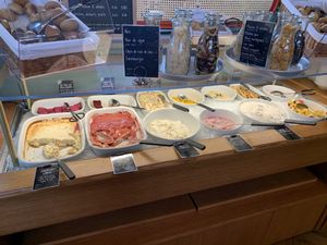 Dessert bar at Tibits in Lausanne