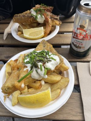 vish and chips   at Pretend in Dublin