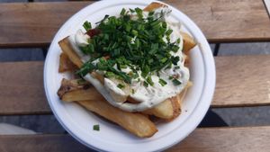 garlic chive cheese chips at Pretend in Dublin