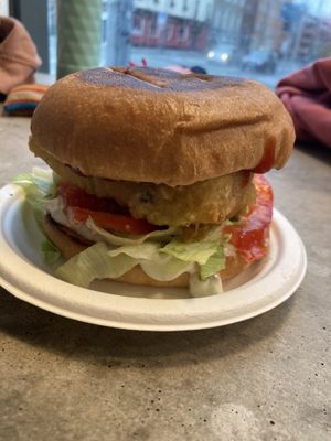 Vish burger   at Pretend in Dublin