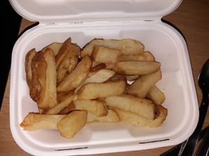 Twice cooked chips at Pretend in Dublin