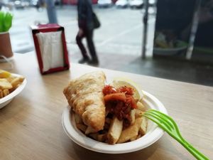 Fish and chips at Pretend in Dublin