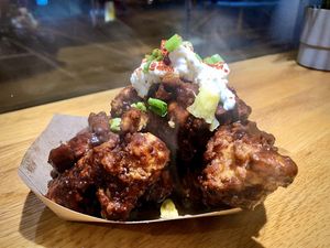 Vegan buffalo cauliflower wings   at Pretend in Dublin
