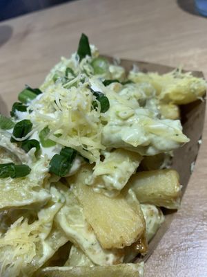 Loaded garlic chips.  at Pretend in Dublin