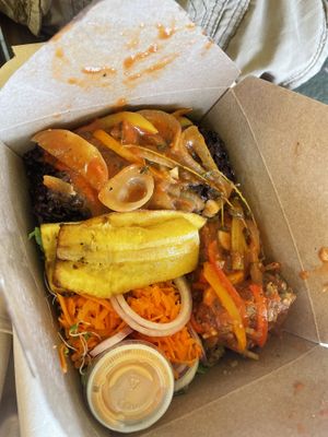 Wednesdays lunch   at Speedy Redemption in St Thomas