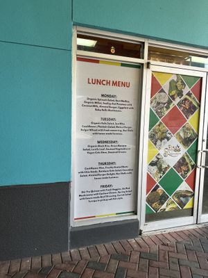 Daily menu  at Speedy Redemption in St Thomas
