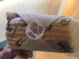 Warped with love :) at Aloha Vegan Delights - Maria Cristina in Valencia