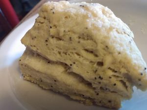Vegan Lemon Poppy Seed Scone at Macy's European Coffeehouse in Flagstaff