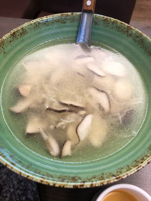 Mushroom soup at Qǐ Ruò Yǎ in Taichung