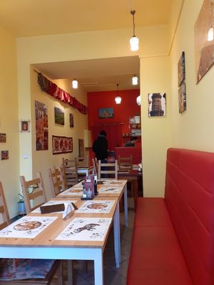 Inside at Taj Mahal in Poznan