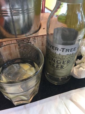 Fresh ginger cuts in ginger beer! at Hans im Glück in Frankfurt