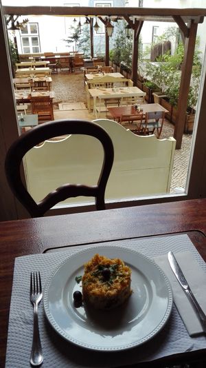 Room with view for our tables in the terrace at Fabulas in Lisbon