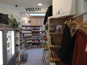 Inside at V.gan in Brussels