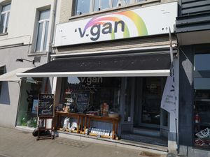 Outside at V.gan in Brussels