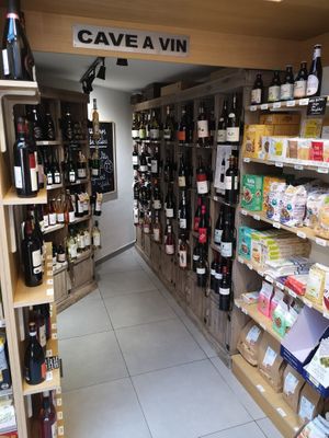 Wine selection at V.gan in Brussels