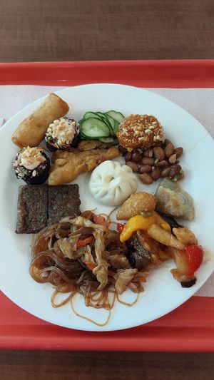 Options from the buffet at San Ro in Belo Horizonte