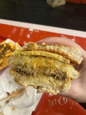 Impossible Sausage & Egg MockMuffin  at Halo Burger in South West London