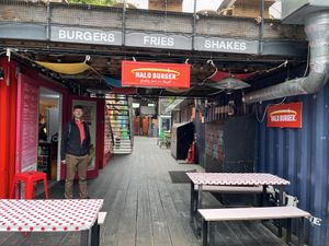 Halo burger shop  at Halo Burger in South West London