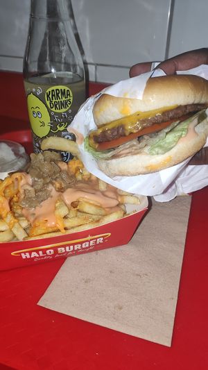 Meal at Halo Burger in South West London