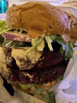 Ultimate bb burger  at Vegan Plate in Roseville