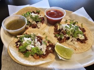 Specials: street tacos at Vegan Plate in Roseville