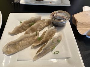 Steamed Dumplings at Vegan Plate in Roseville