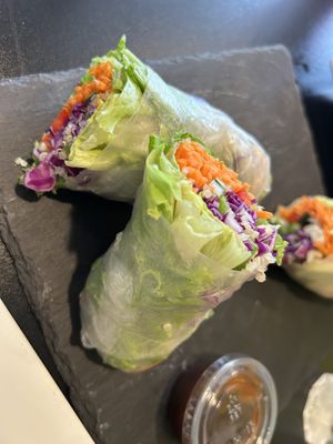 Summer roll appetizer   at Vegan Plate in Roseville