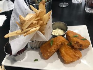 Vegan fish and chips at Vegan Plate in Roseville