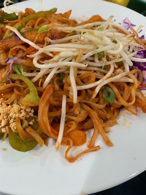 Pad thai  at Vegan Plate in Roseville
