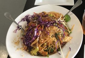 Pad Thai at Vegan Plate in Roseville