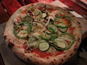 Vegana Pizza at La Pizzeria in Koh Tao